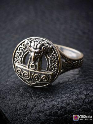 Mjolnir Ring - Silver plated
